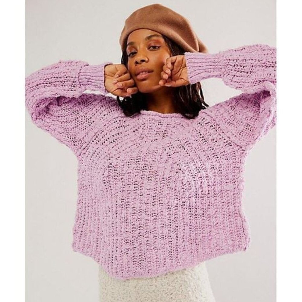 NEW Free People In A Swirl Pullover Sweater